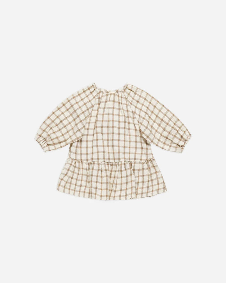 Lany Dress | Cinnamon Plaid | Quincy Mae