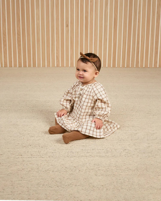 Lany Dress | Cinnamon Plaid | Quincy Mae