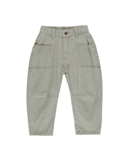 Barrel Pant | Washed Laurel | Rylee & Cru