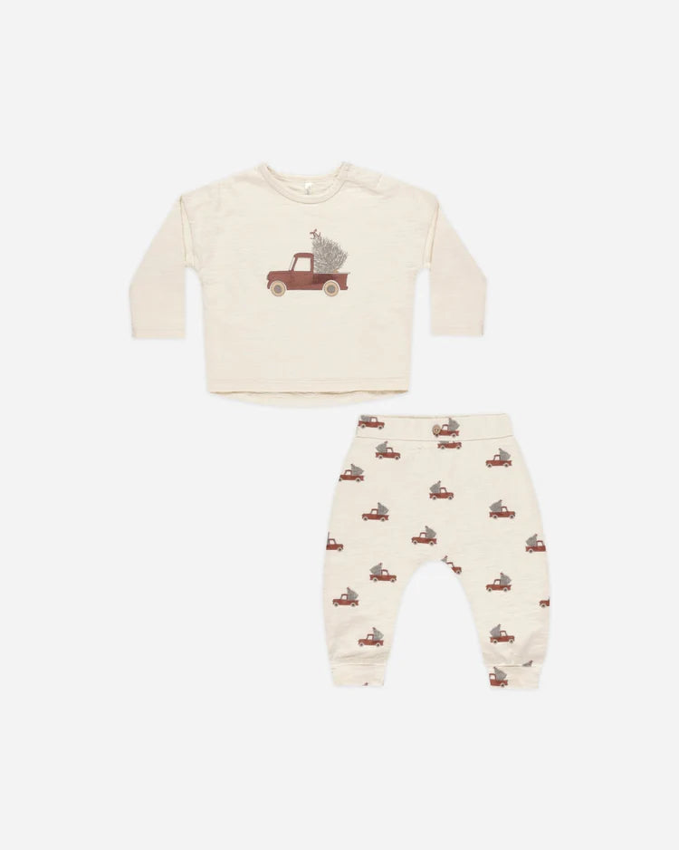 Long Sleeve Tee + Pant Set | Trucks | Rylee & Cru