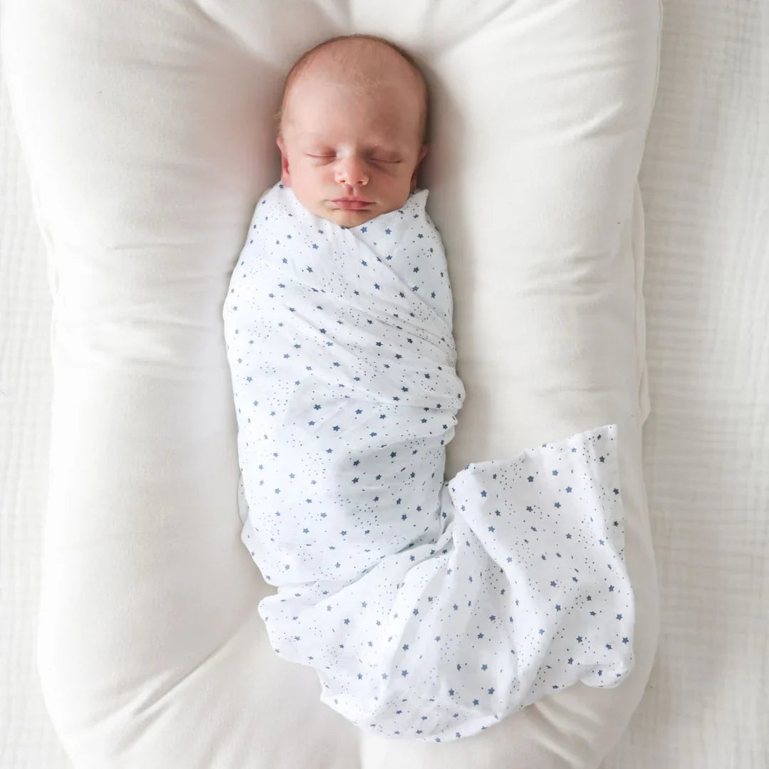 Cotton Swaddle 2 Pack | Puppy & Stars | Lulujo