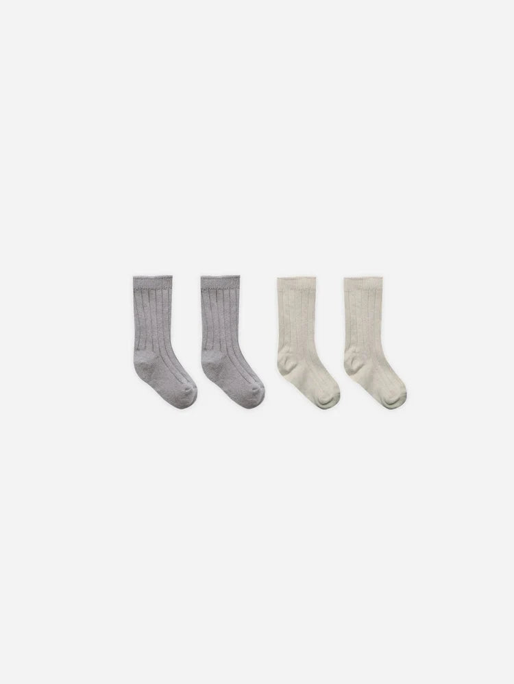 Socks Set | Quincy Mae | Lagoon, Ash