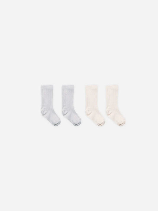 Socks Set | Quincy Mae | Natural, Cloud