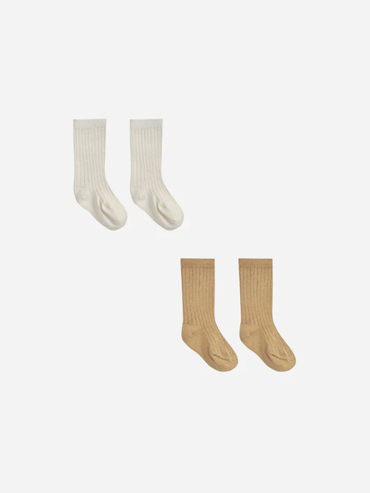 Socks Set | Quincy Mae | Ivory, Honey