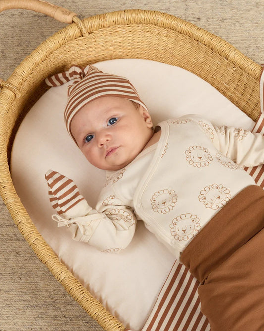 Swaddle | Cinnamon Stripe | Quincy Mae