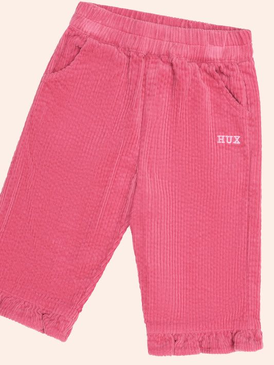 Corduroy Frill Pant | Berry | Hux Baby