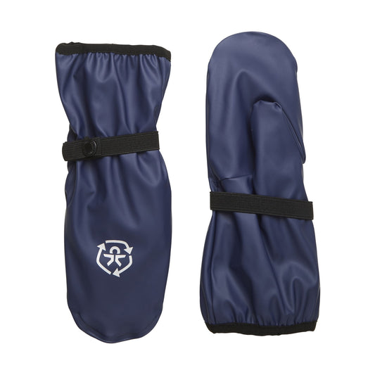 Waterproof Fleece-Lined Rain Mittens | Dress Blue | Color Kids