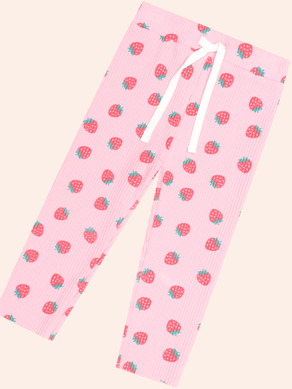 Ribbed Legging | Strawberry | Hux Baby