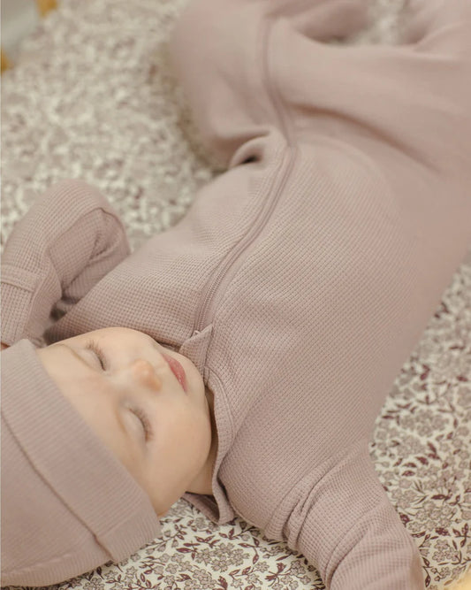 Waffle Sleep Set | Mauve | Quincy Mae