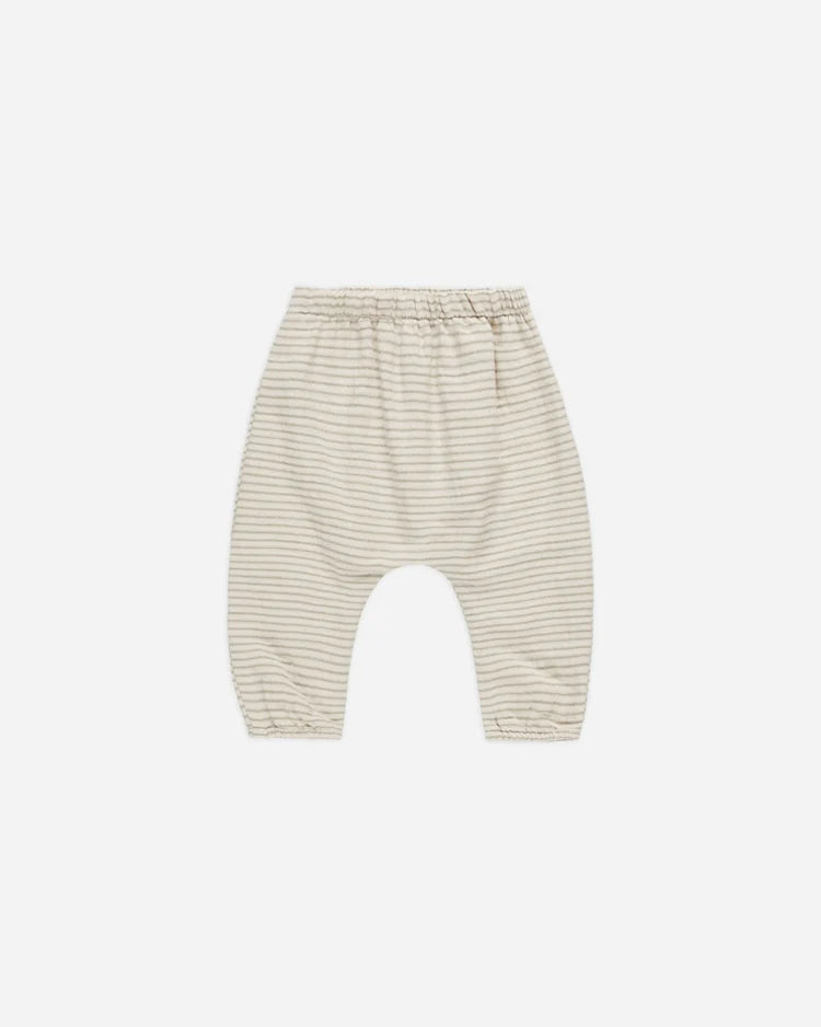 Woven Pant | Basil Stripe | Quincy Mae