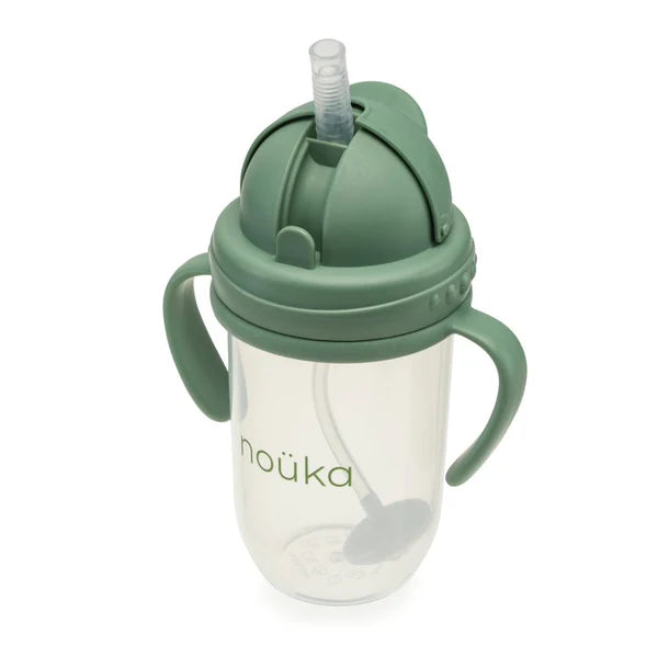 Non-Spill Weighted Straw Cup 9 oz | noüka | Fern