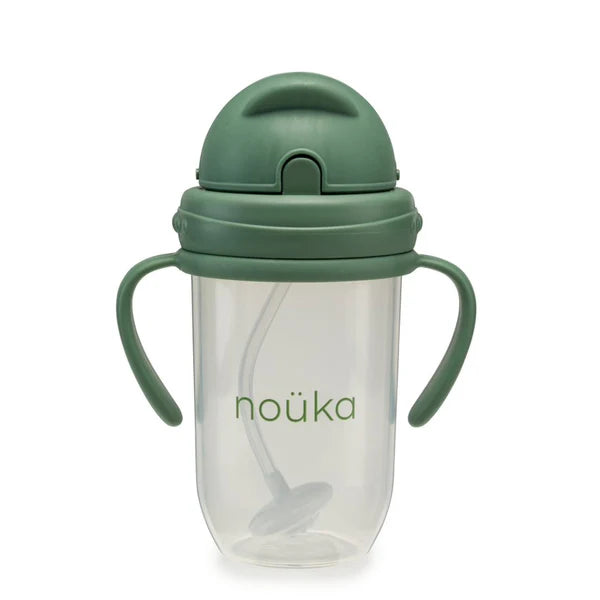 Non-Spill Weighted Straw Cup 9 oz | noüka | Fern