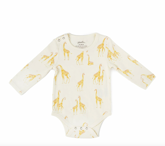 One-Piece Bodysuit | Pehr | Follow Me Giraffe