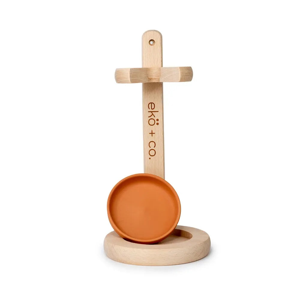 Wooden Toilet Brush With Stand