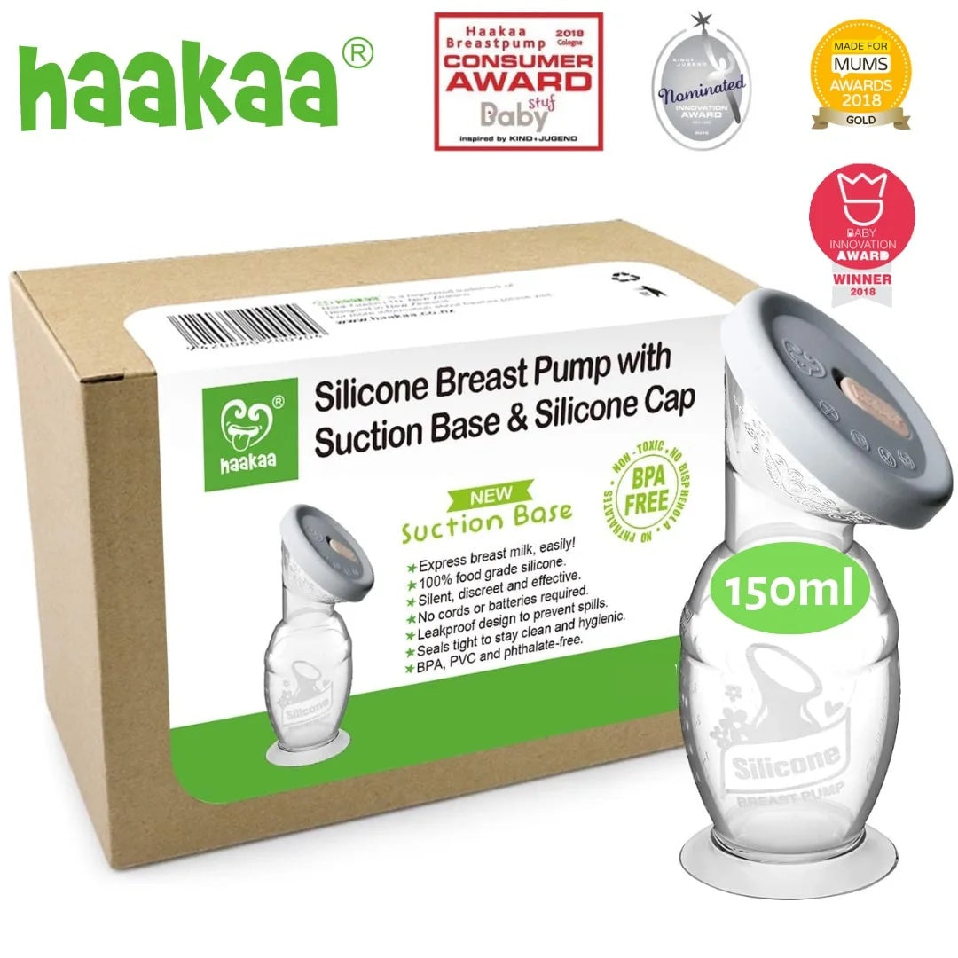 Haakaa Milk Collector Pack | 150ml with Grey Cap
