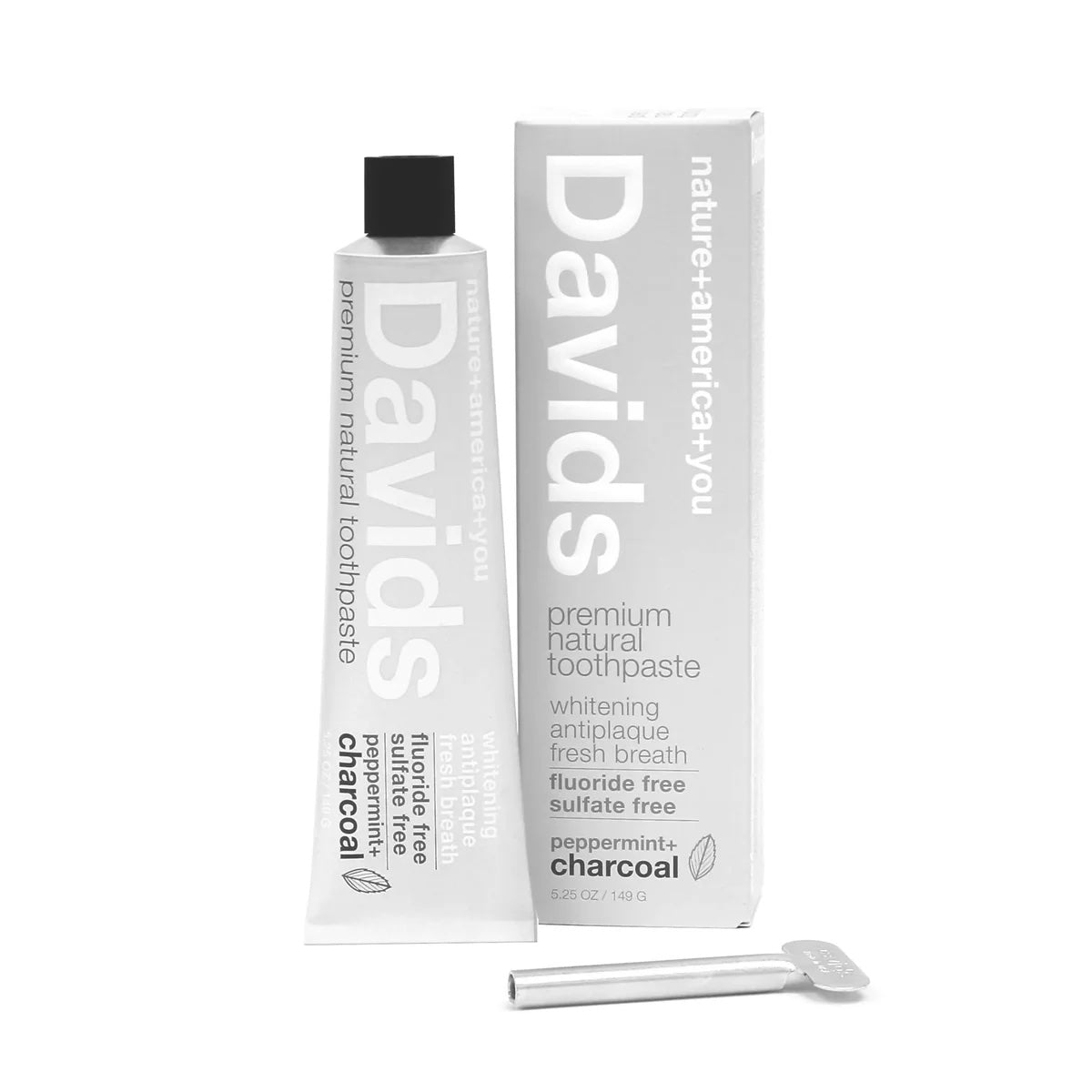Davids Toothpaste - Peppermint + Charcoal